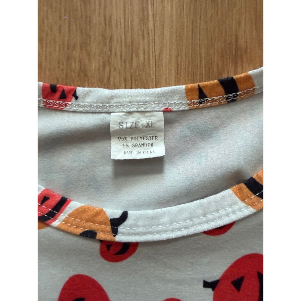 Girls Halloween Pumpkin Dress Flutter Sleeve Jack-O-Lantern Dress XL - Picture 2 of 3